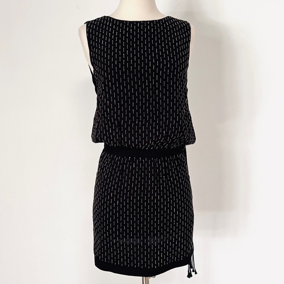 Saint Laurent stud-embellished silk minidress in Black - Picture 7 of 12